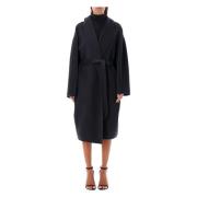 Philosophy di Lorenzo Serafini Grått Bältesullkappa Aw24 Black, Dam