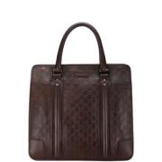 Gucci Vintage Pre-owned Laeder totevskor Brown, Dam