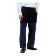 Thom Browne Bomull Gabardin Combo Byxor Blue, Herr