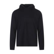 Vince Blått Ull Kashmir Hoodie Blue, Herr