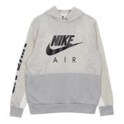 Nike Air Basketboll-Hoodie med dragsko Gray, Herr