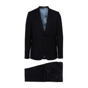 Paul Smith Blå Ull Blazer och Byxor Set Blue, Herr