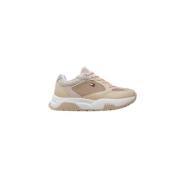 Tommy Hilfiger Mesh Running Sneakers i Beige Beige, Dam