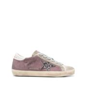 Golden Goose Lila Glitter Sneakers Purple, Dam