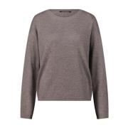 Luisa Cerano Alpacka Mix Pullover med Strass Detaljer Gray, Dam