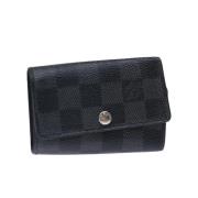 Louis Vuitton Vintage Pre-owned Belagd canvas nyckelhllare Black, Dam