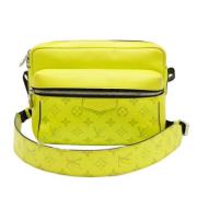 Louis Vuitton Vintage Pre-owned Tyg axelremsvskor Yellow, Dam