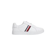 Tommy Hilfiger Vita Sneakers Läder Normal Passform White, Dam