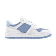 Tommy Jeans Retro Stil Läder Sneakers White, Dam