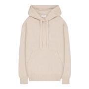 Laneus Kashmir Silke Hoodie Boxy Fit Beige, Dam