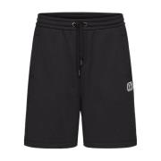 Valentino Garavani Tekniska bomull Bermuda shorts med VLogo-patch Blac...