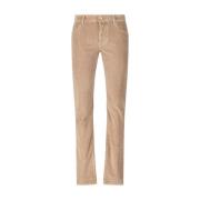 Jacob Cohën Slim Fit Cordbyxor 5-ficksmodell Brown, Herr