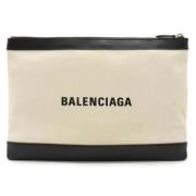 Balenciaga Vintage Pre-owned Canvas kuvertvskor Black, Dam