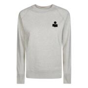 Isabel Marant Étoile Logo Crewneck Sweatshirt Beige, Dam