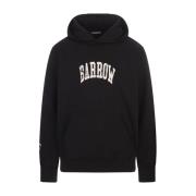 Barrow Vintage Svart Hoodie med Bokstavstryck Black, Dam