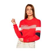 Champion Kort Bomullsweatshirt - Röd Red, Dam