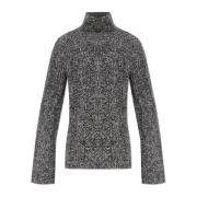 Dolce & Gabbana Flätad turtleneck Gray, Herr