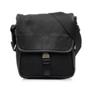 Prada Vintage Pre-owned Nylon crossbodyvskor Black, Dam