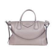 Givenchy Grå Läder Crossbody Väska Gray, Dam