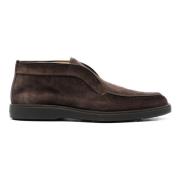 Santoni Klassiska Suede Desert Boots Brown, Herr