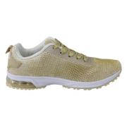 Plein Sport Guld Exklusiva Sport Sneakers Yellow, Dam