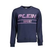 Plein Sport Blått Logodetalj Sport Sweatshirt Blue, Herr