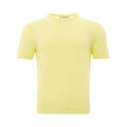 Gran Sasso Sunny Cotton Luxury Tee för den kräsne Gentleman Yellow, He...