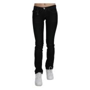 Costume National Elegant Svart Slim Fit Denim Jeans Black, Dam