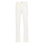 Brioni Stretch Cotton Meribel Jeans White, Herr