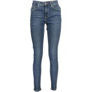 Desigual Blå Bomull Slim Fit Jeans Blue, Dam