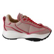 Jimmy Choo Elegant Vadderade Ballet Sneakers Pink, Dam