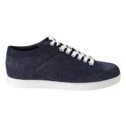 Jimmy Choo Snygga Slip-On Denim Sneakers Blue, Dam