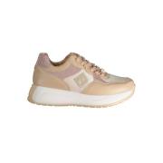 Laura Biagiotti Beige Sneaker med Broderi och Logo Beige, Dam