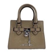 Michael Kors Dusk Snake Crossbody Väska Green, Dam