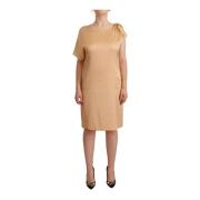 Moschino Elegant Beige Klänning Beige, Dam