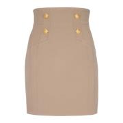 Balmain Pennkjol i pudergrain Beige, Dam