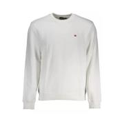 Napapijri Vitt Sweatshirt med Brodyr White, Herr