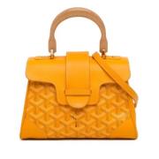 Goyard Vintage Pre-owned Tyg handvskor Yellow, Dam