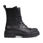 Furla Army Boot Damkollektion Läder Black, Dam