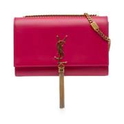 Yves Saint Laurent Vintage Pre-owned Laeder crossbodyvskor Pink, Dam