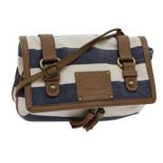 Burberry Vintage Pre-owned Canvas axelremsvskor Multicolor, Dam