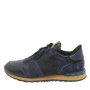 Valentino Vintage Pre-owned Laeder sneakers Blue, Herr