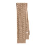 IVY OAK Kabelstickad Ullsjal Beige, Dam