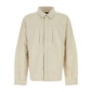 Entire Studios Stretch Oxford Skjorta i Sand Beige, Herr