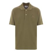 Maison Kitsuné Bold Fox Head Polo Shirt Green, Herr