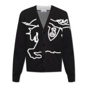 Burberry Cardigan med logotyp Black, Herr