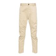 Dsquared2 Beige Chinos Slim Fit Beige, Herr