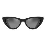 Maui Jim Cat-Eye Solglasögon Svart Silver Black, Dam