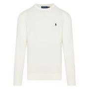 Ralph Lauren Broderad Bomullssweatshirt White, Herr