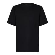 Jil Sander Svart Bomull Logo T-shirt Crewneck Black, Herr